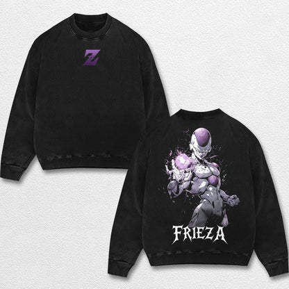 Retro Friera - Dragon Ball Z Oversize Lightweight Acid Washed Hoodie Sweatshirt Tee, Anime Graphic Design – image 3