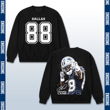 CeeDee Lamb Dallas Cowboys #88 Pointing Gesture Vintage Graphic Hoodie Sweatshirt T-Shirt, NFL  – Black