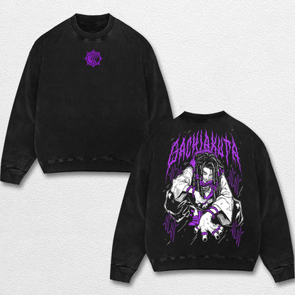 Retro Jabber Wonger - Gachiakuta Oversize Lightweight Acid Washed Hoodie Sweatshirt Tee, Anime Graphic De – image 3