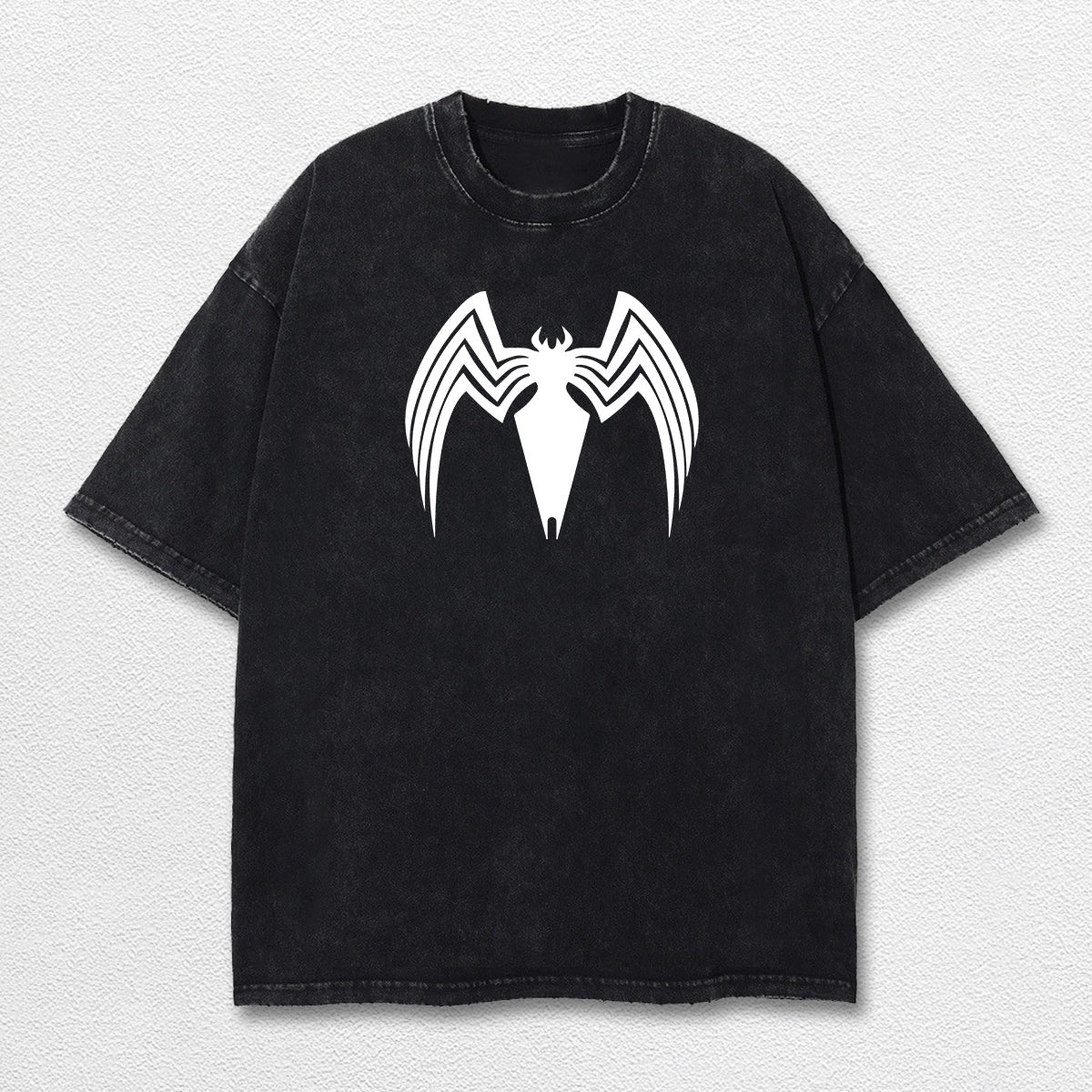 Spider Man Venom Hero Comic Double Printed Oversize Lightweight Acid Washed Tee, Character Marrvel Comics – image 3