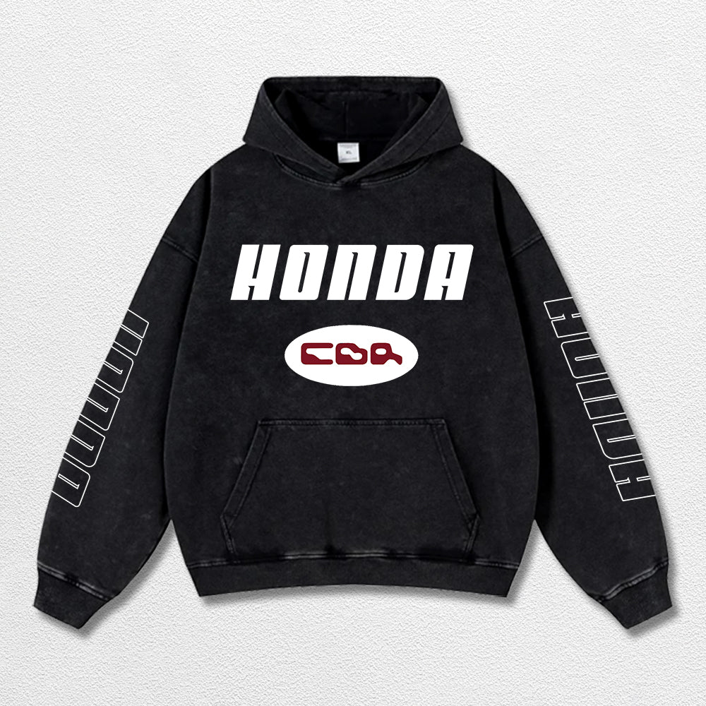 Retro Honda CBR Racing Washed Hoodie MotoGP World Champion Enthusiast Apparel Streetwear Racing Team Supe – image 3