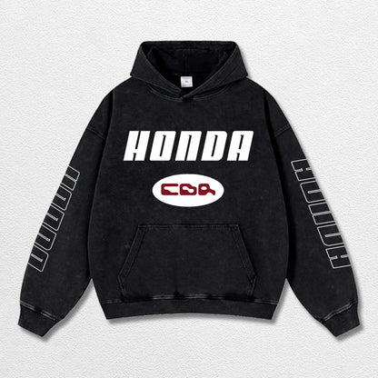 Retro Honda CBR Racing Washed Hoodie MotoGP World Champion Enthusiast Apparel Streetwear Racing Team Supe – image 3