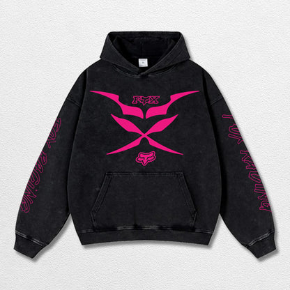 Retro Fox Racing Off Road Washed Hoodie MotoGP World Champion Enthusiast Apparel Streetwear Racing Team S – image 3