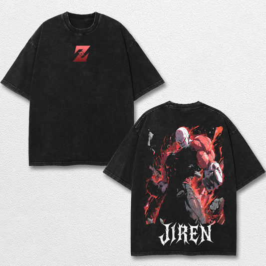 Retro Jiren - Dragon Ball Z Oversize Lightweight Acid Washed Hoodie Sweatshirt Tee, Anime Graphic Design  – image 1