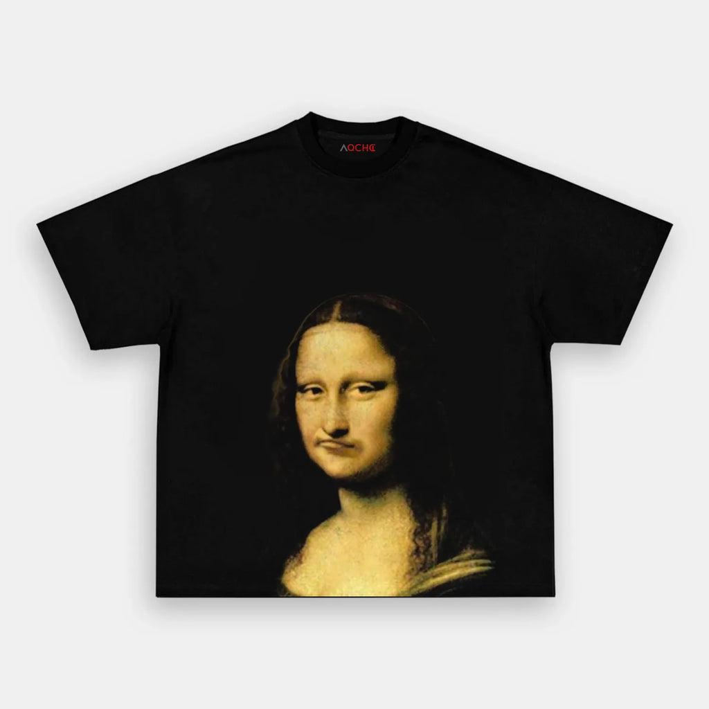 AQCHIC Mona Lisa 2.0 Unisex Graphic Heavyweight Cotton Shirt