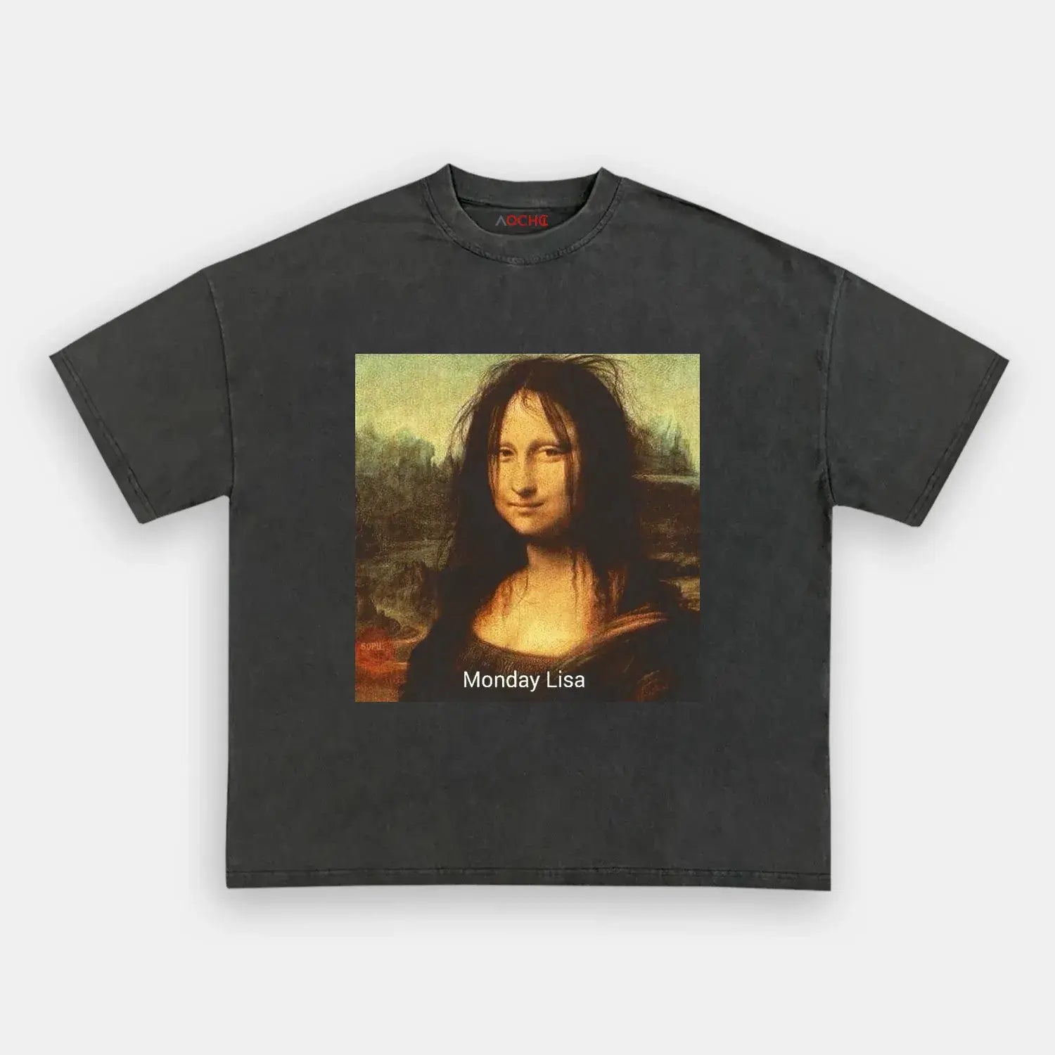 AQCHIC Monday Lisa Unisex Graphic Heavyweight Cotton Shirt