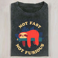 AQCHIC Not Fast Not Furious Unisex Graphic Heavyweight Cotton Shirt