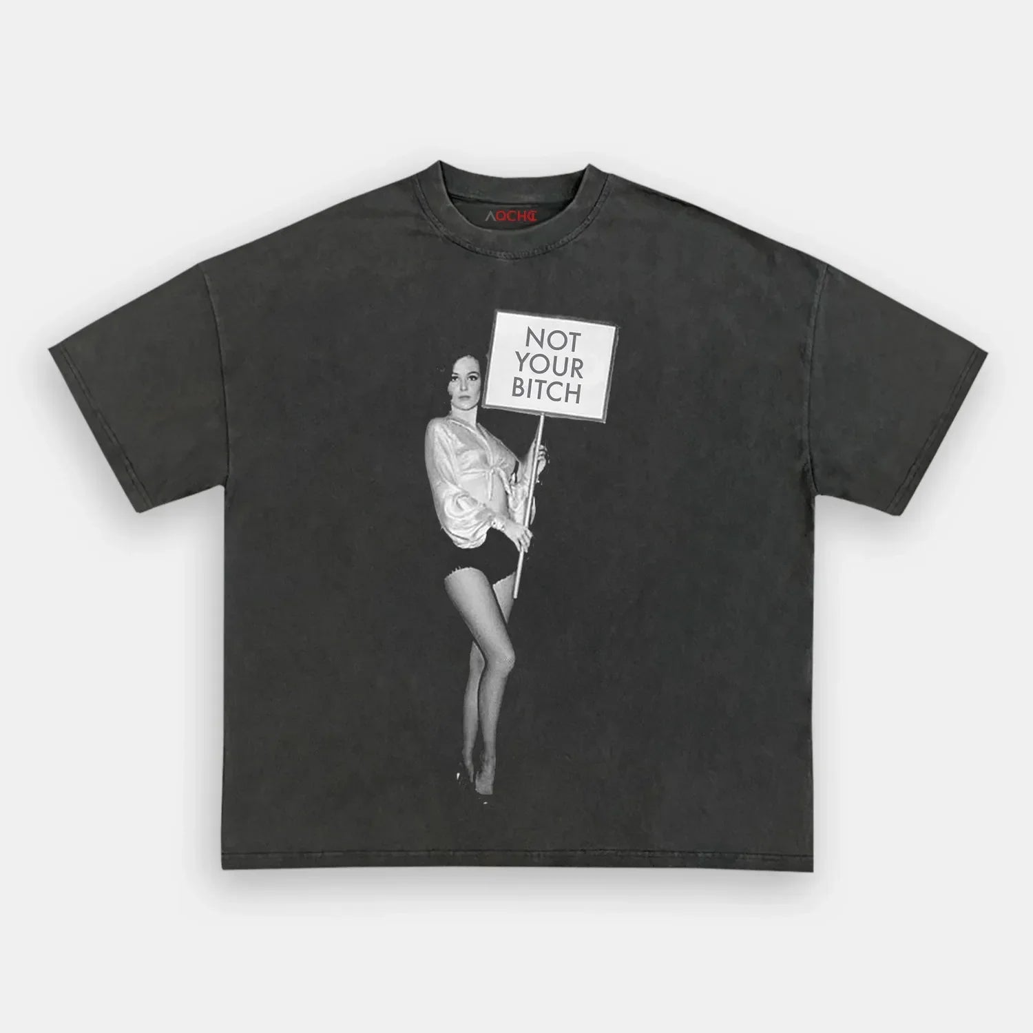 AQCHIC NOT YOUR BITCH 2.0 Unisex Graphic Heavyweight Cotton Shirt