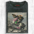 AQCHIC Napoleon Rides Unicorn Unisex Graphic Heavyweight Cotton Shirt