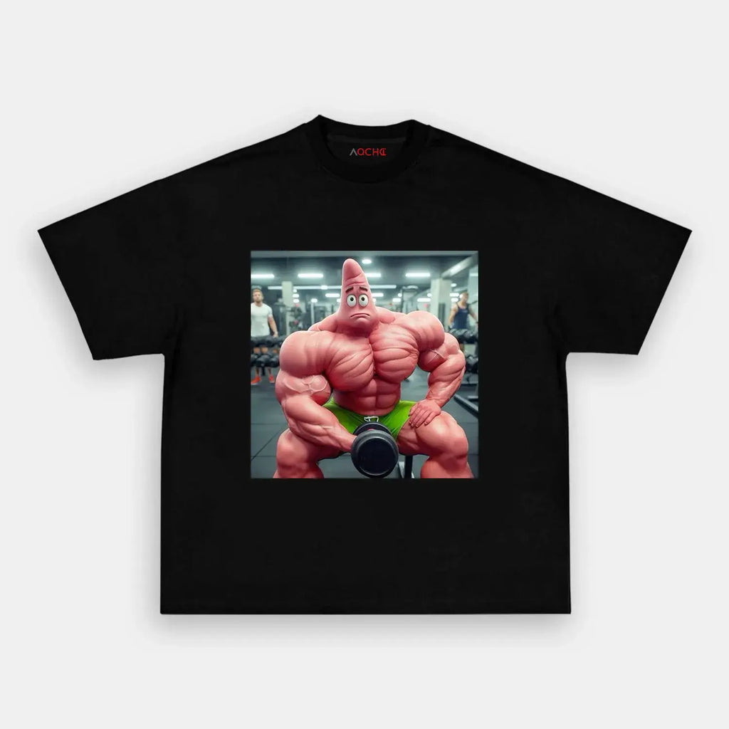 AQCHIC Patrick Star Unisex Graphic Heavyweight Cotton Shirt