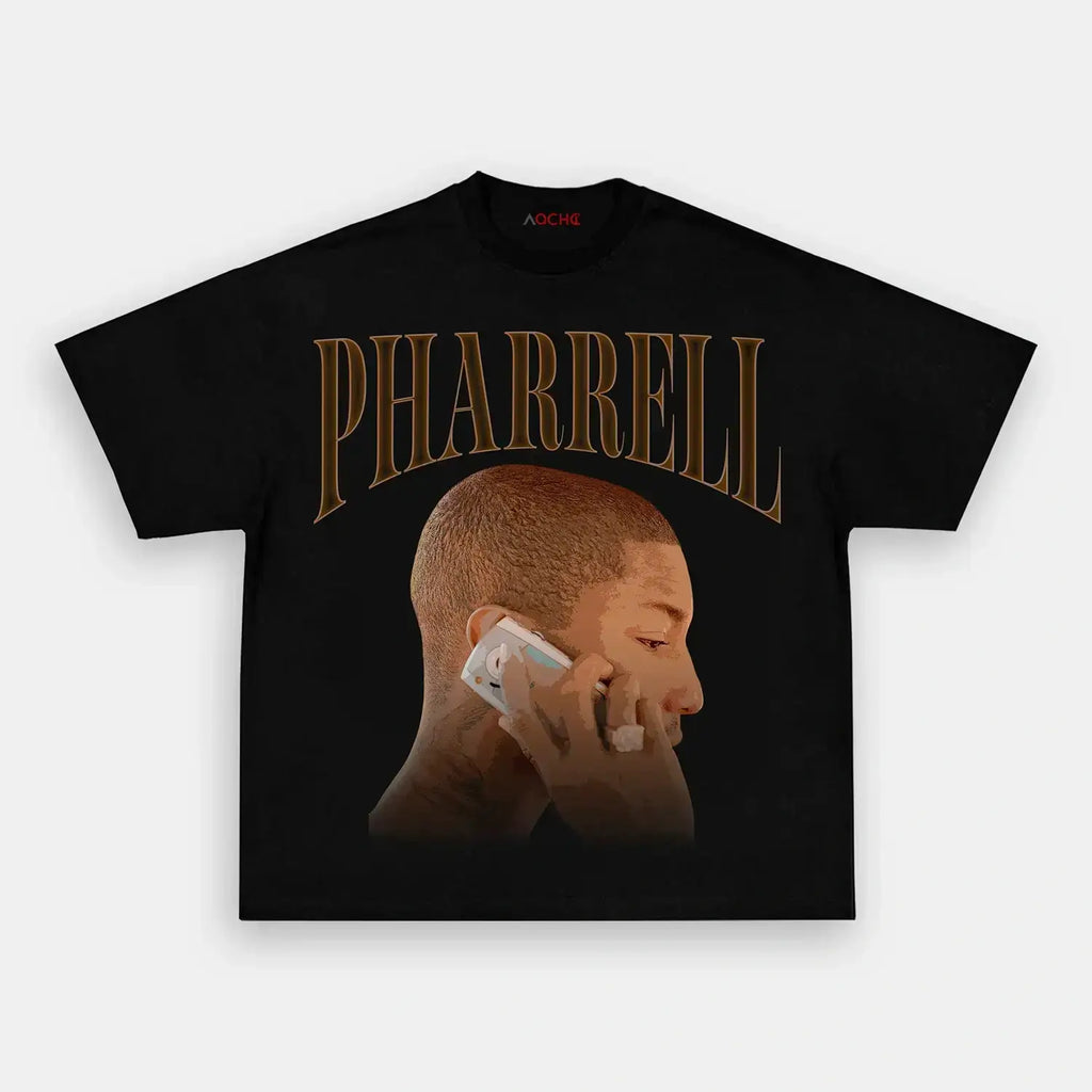 AQCHIC Pharrell Unisex Graphic Heavyweight Cotton Shirt