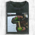 AQCHIC PING 999 WEAR Unisex Graphic Heavyweight Cotton Shirt
