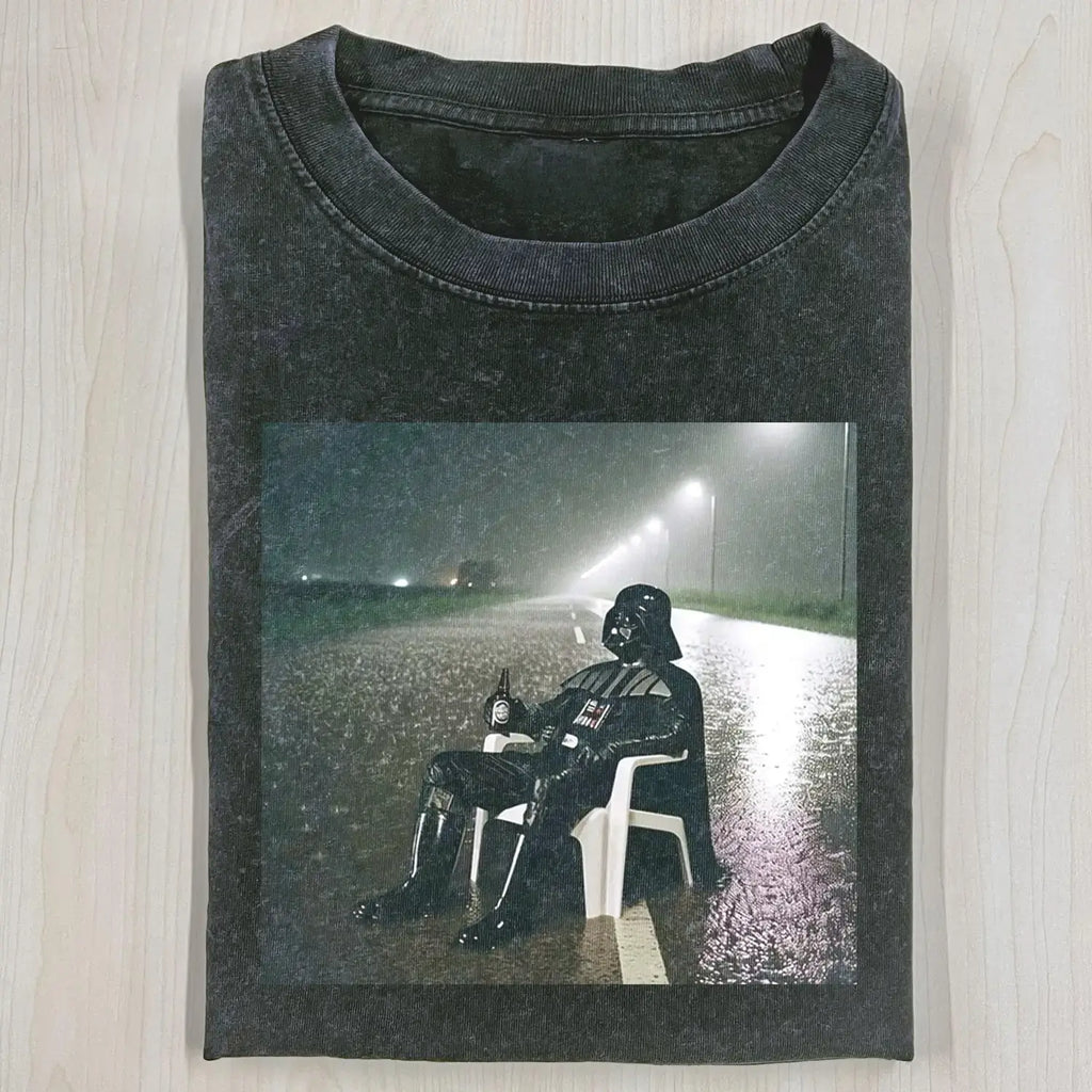 AQCHIC RAINY NIGHT 2.0 Unisex Graphic Heavyweight Cotton Shirt