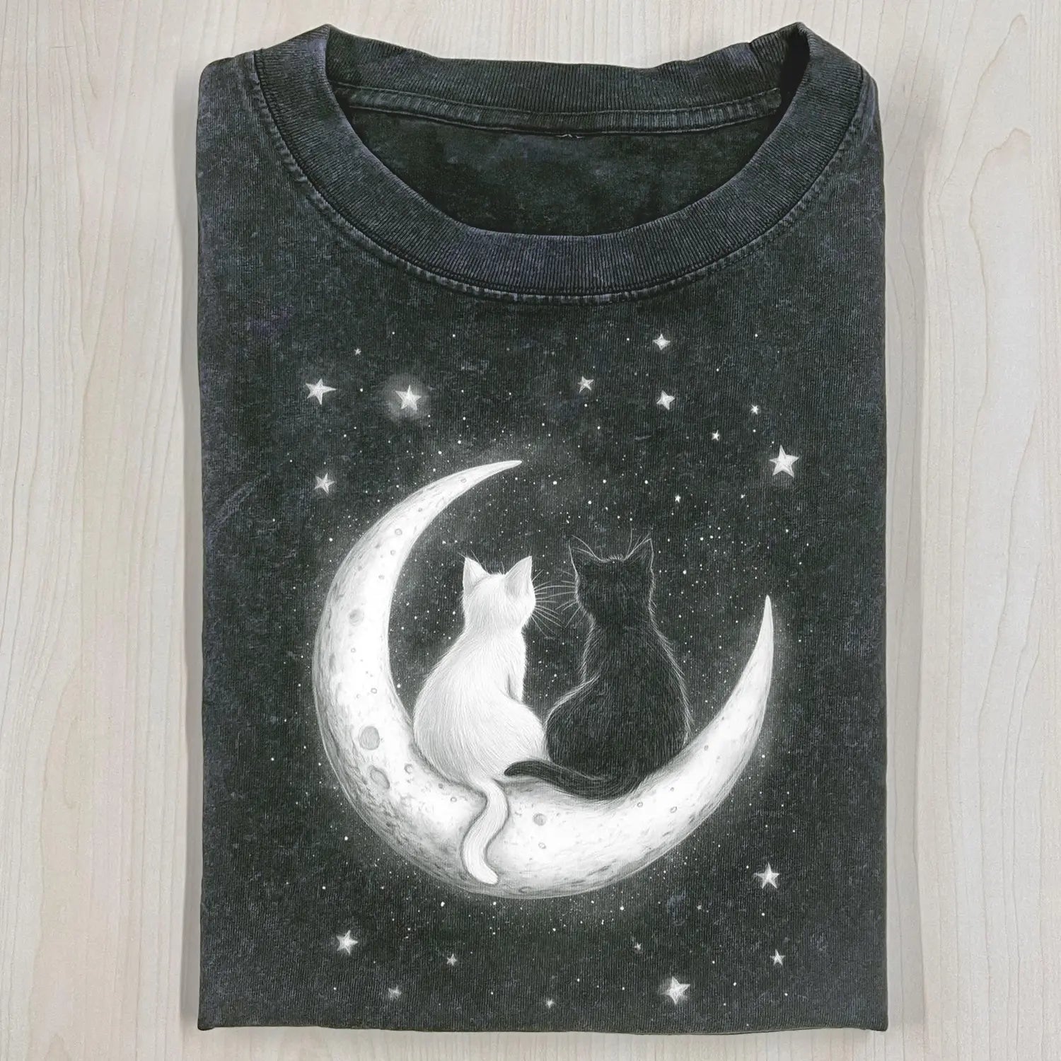 AQCHIC Romantic Cat Heavyweight Cotton Top