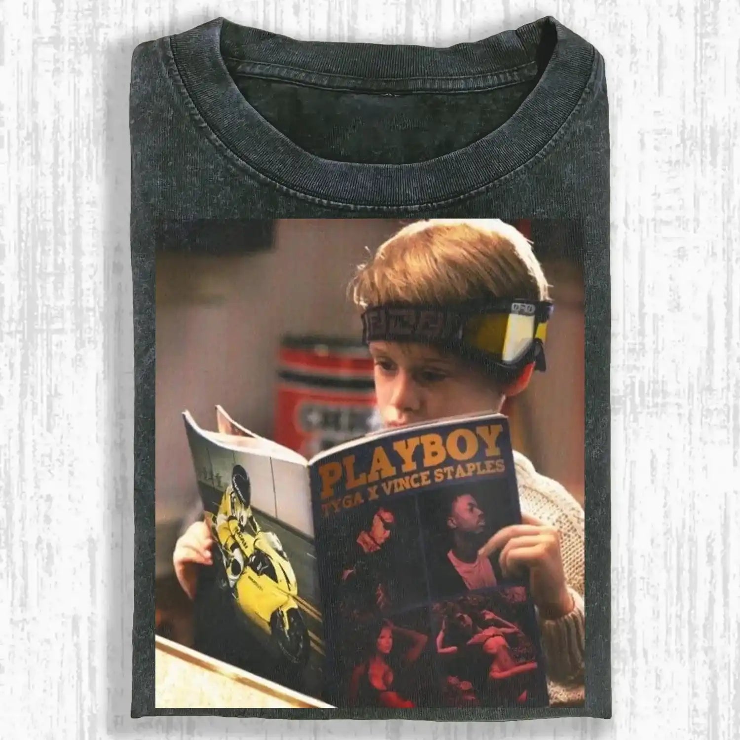AQCHIC Reading Wear Unisex Graphic Heavyweight Cotton Shirt