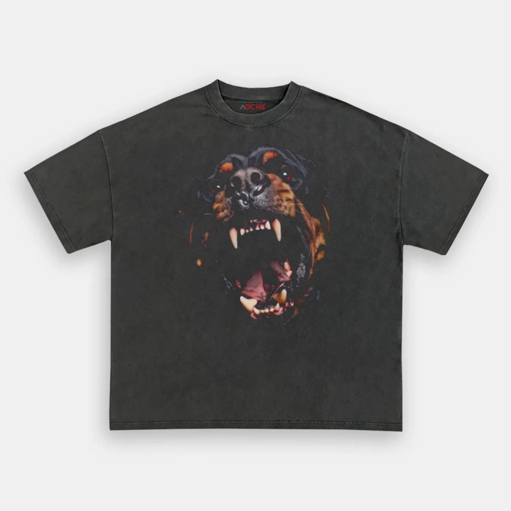 AQCHIC Rottweiler Unisex Graphic Heavyweight Cotton Shirt