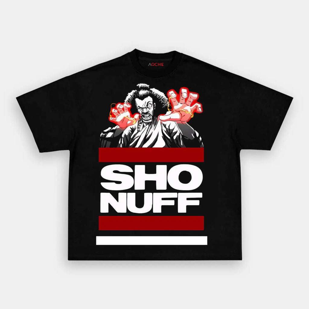 AQCHIC Sho Nuff Unisex Graphic Heavyweight Cotton Shirt