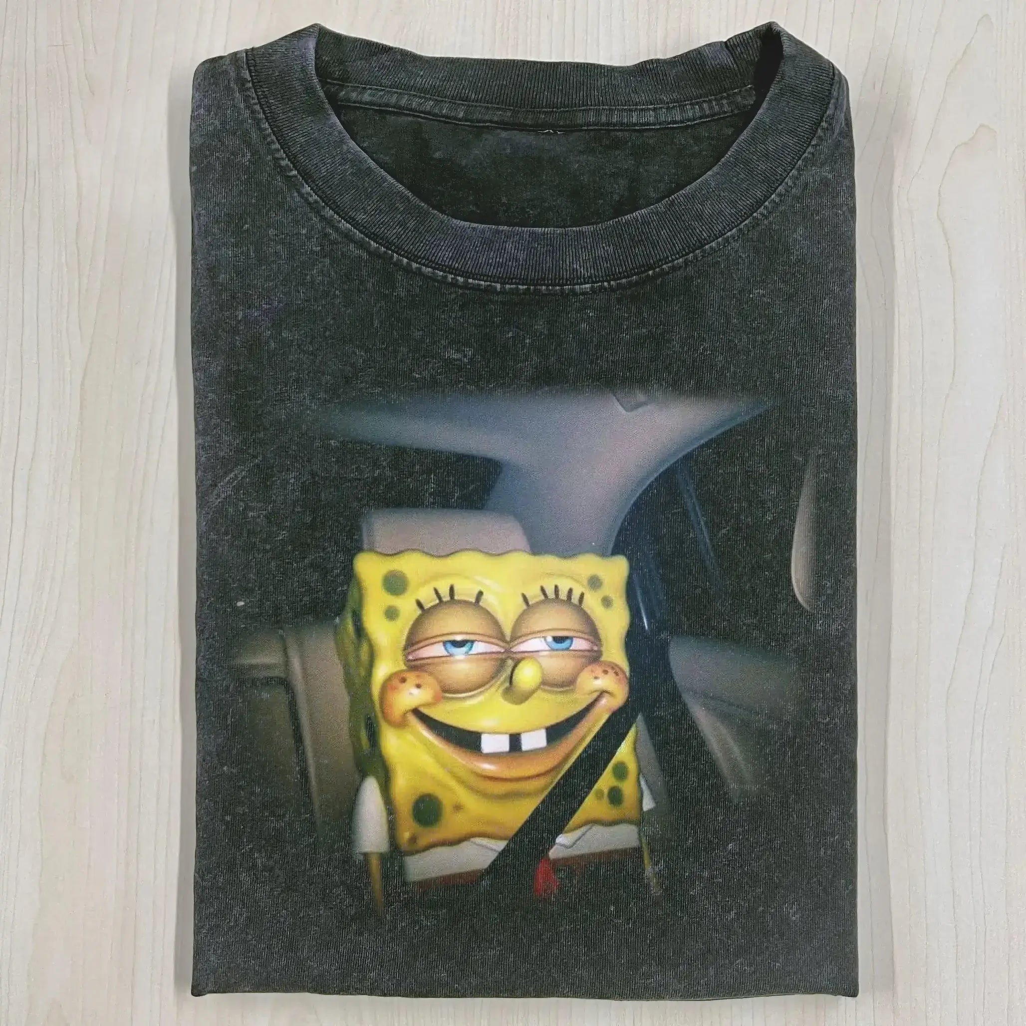 AQCHIC SPONGEBOB SQUAREPANTS 3.0 Unisex Graphic Heavyweight Cotton Shirt