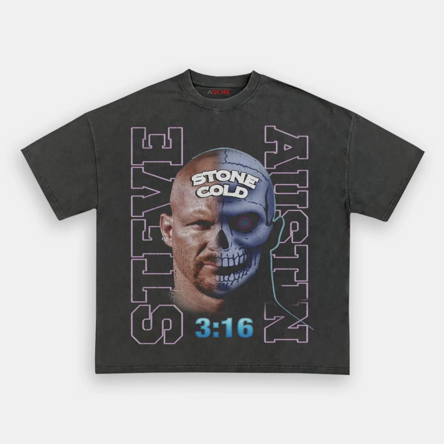 AQCHIC Steve Austin Unisex Graphic Heavyweight Cotton Shirt