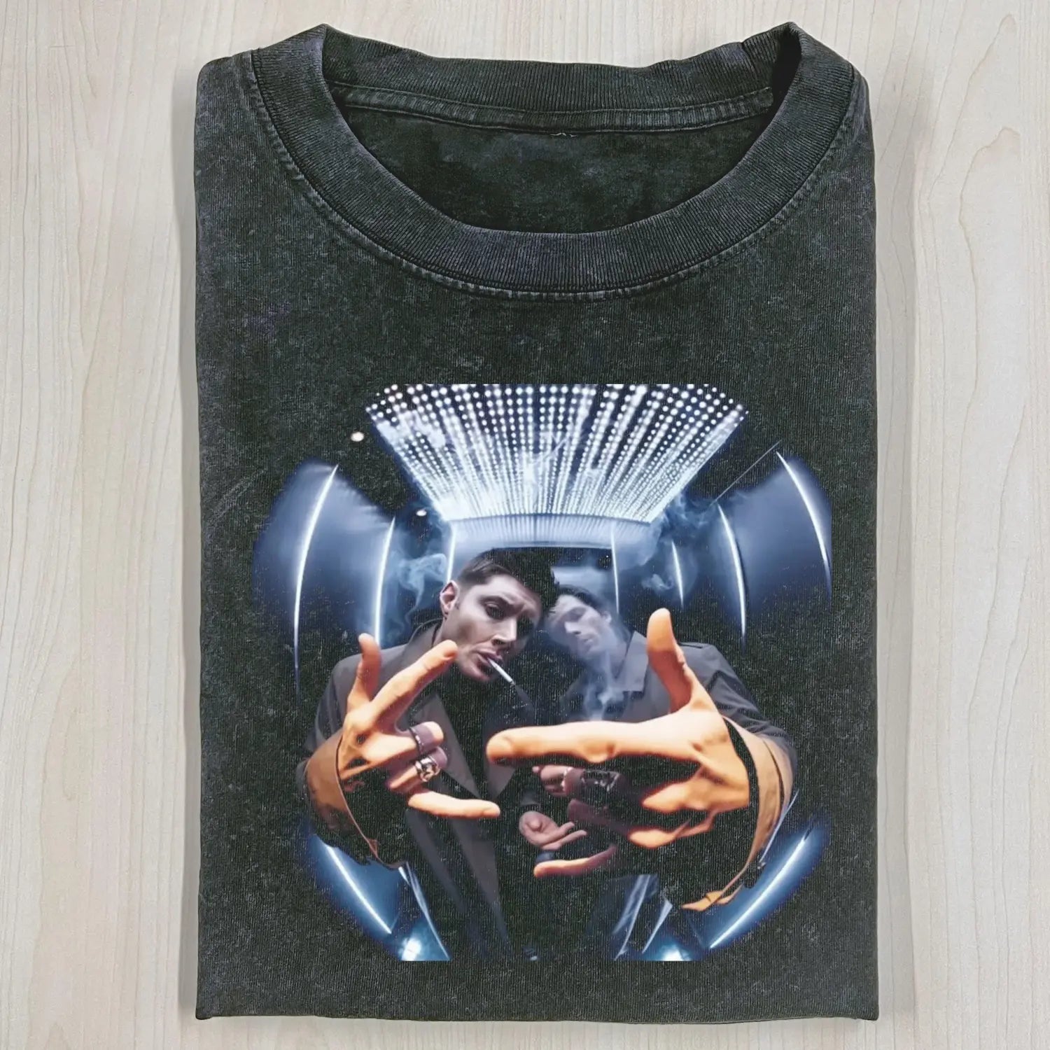 AQCHIC SUPERNATURAL 3.25 2.0 Unisex Graphic Heavyweight Cotton Shirt