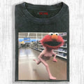 AQCHIC Sesame Street Funny Unisex Graphic Heavyweight Cotton Shirt