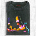 AQCHIC SIMPSONS RADIO Unisex Graphic Heavyweight Cotton Shirt