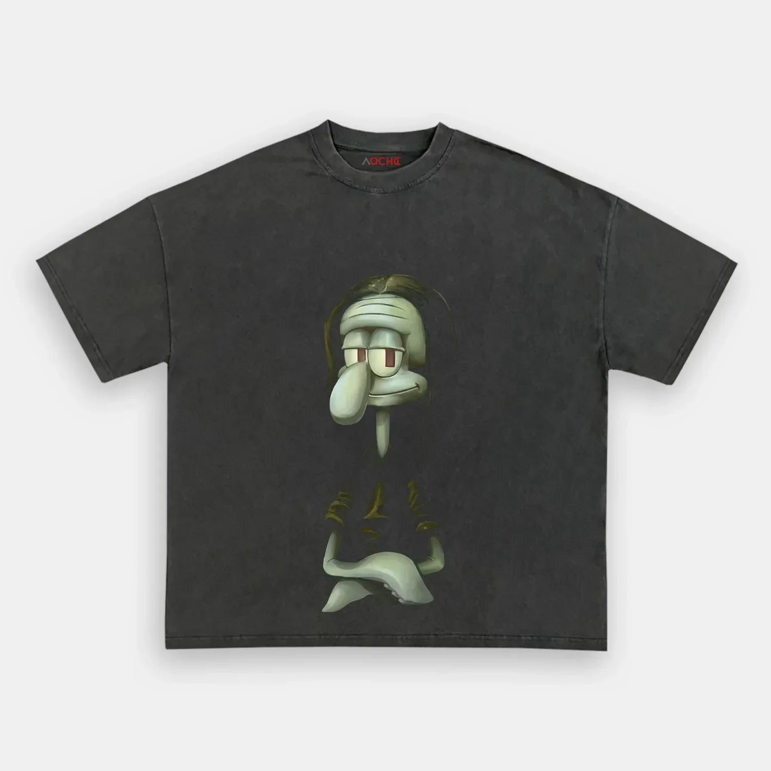 AQCHIC Squidward Unisex Graphic Heavyweight Cotton Shirt