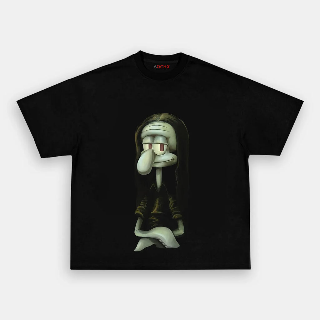 AQCHIC Squidward Unisex Graphic Heavyweight Cotton Shirt