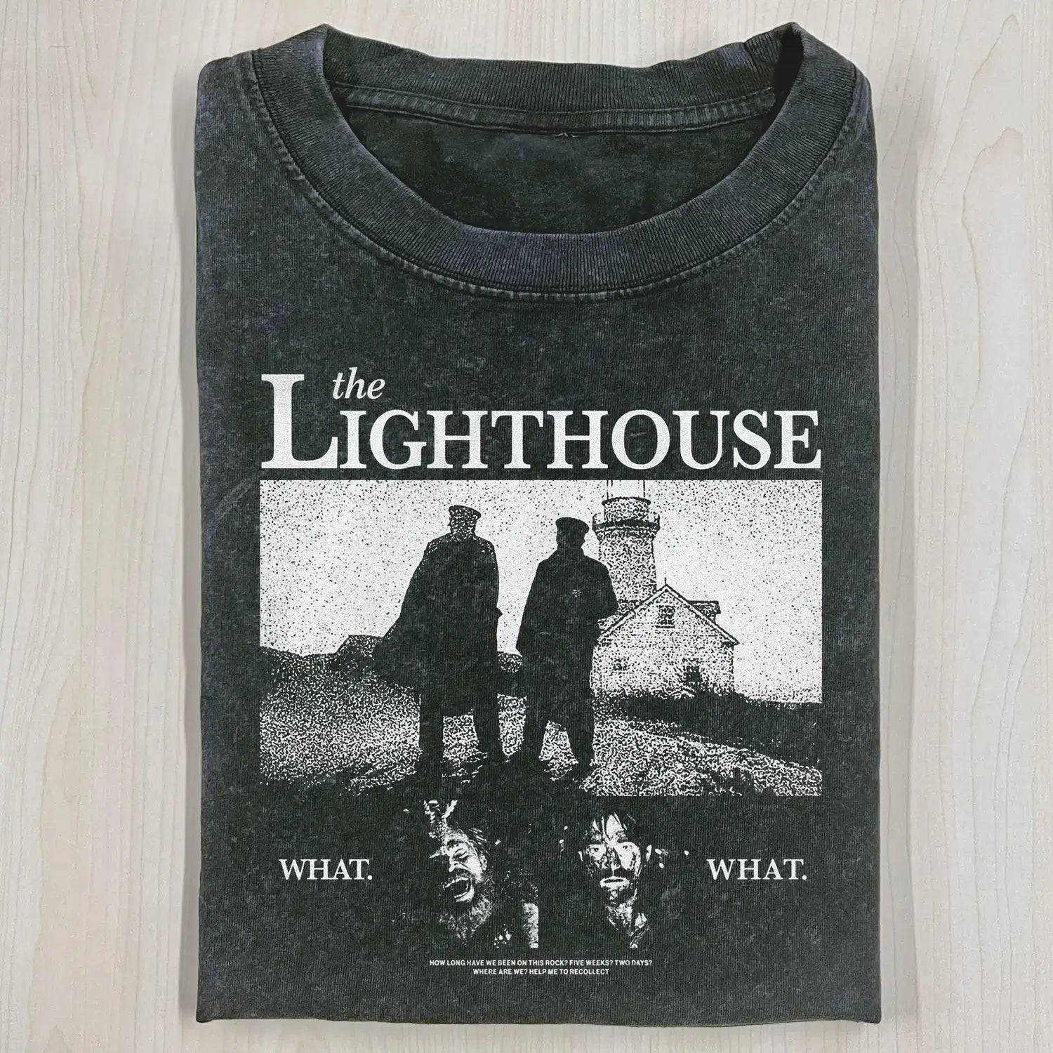 AQCHIC THE LIGHTHOUSE 2.0 Unisex Graphic Heavyweight Cotton Shirt