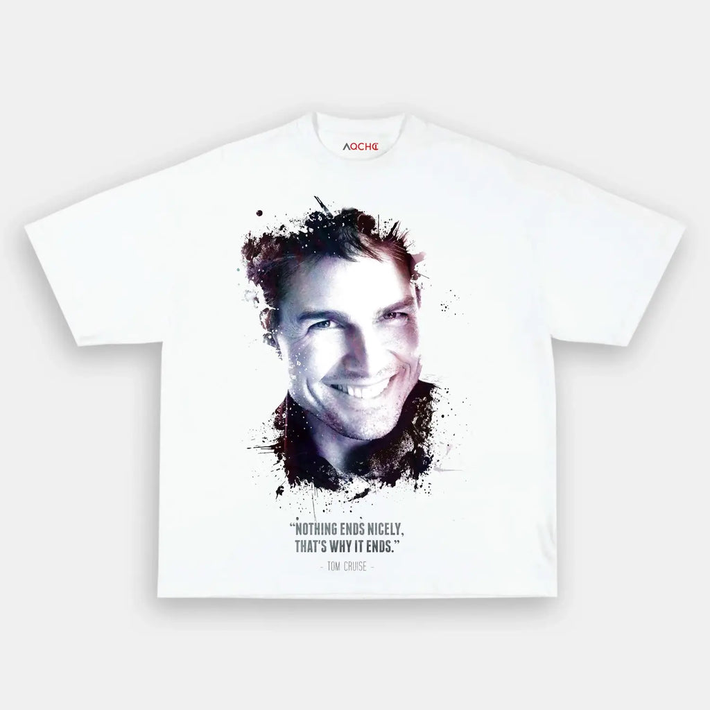 AQCHIC Tom Cruise Unisex Graphic Heavyweight Cotton Shirt