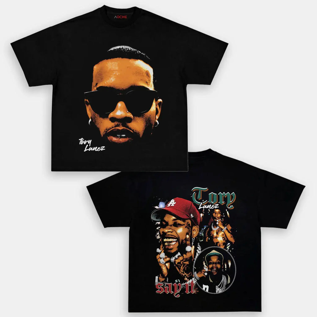AQCHIC TORY LANEZ BIG FACE Unisex Graphic Heavyweight Cotton Shirt