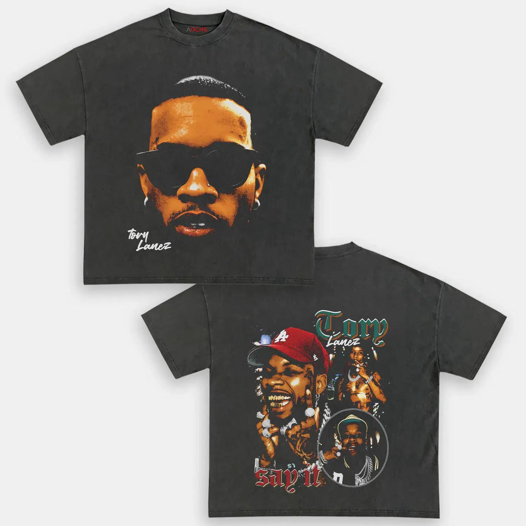 AQCHIC TORY LANEZ BIG FACE Unisex Graphic Heavyweight Cotton Shirt