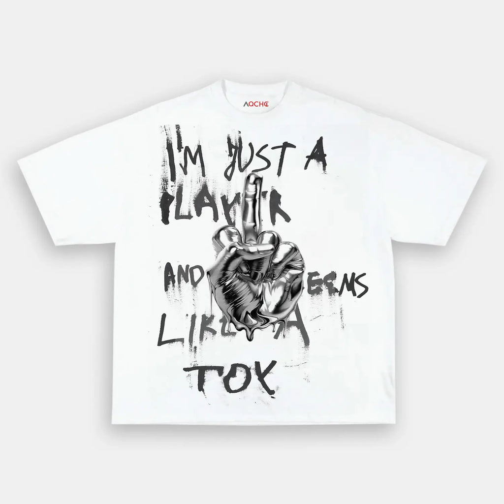 AQCHIC Toy Finger Unisex Graphic Heavyweight Cotton Shirt