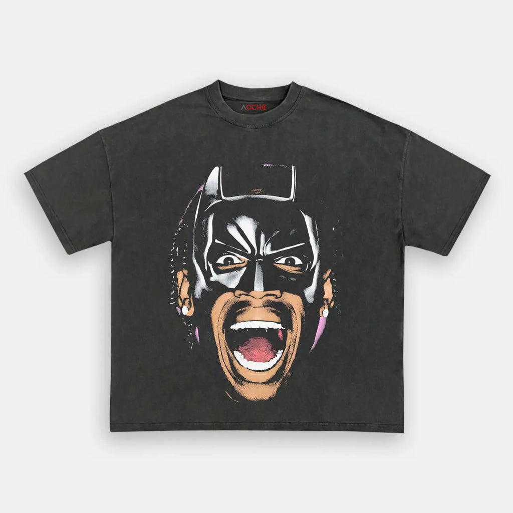 AQCHIC Travis Scott Big Faces Unisex Graphic Heavyweight Cotton Shirt
