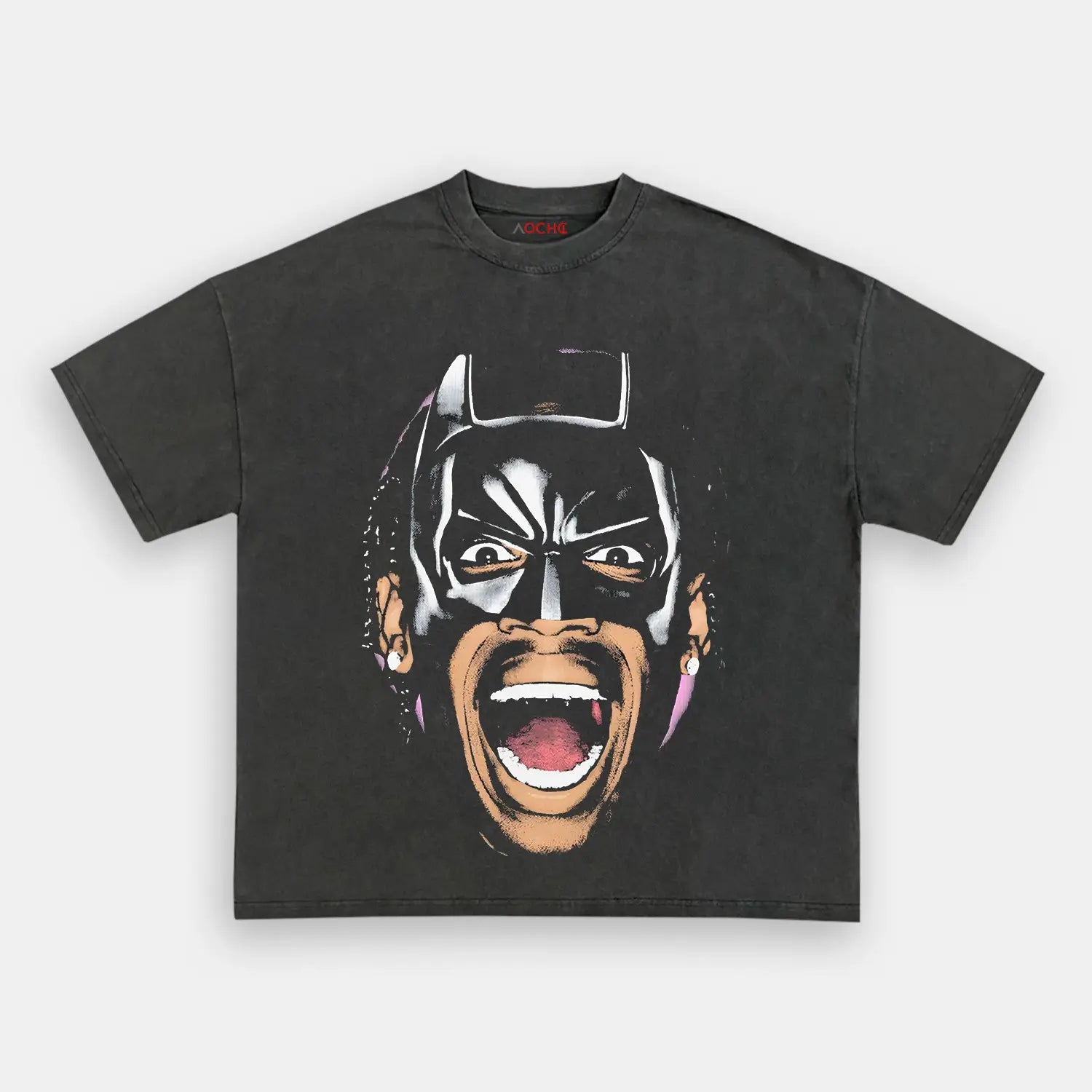 AQCHIC Travis Scott Big Faces Unisex Graphic Heavyweight Cotton Shirt