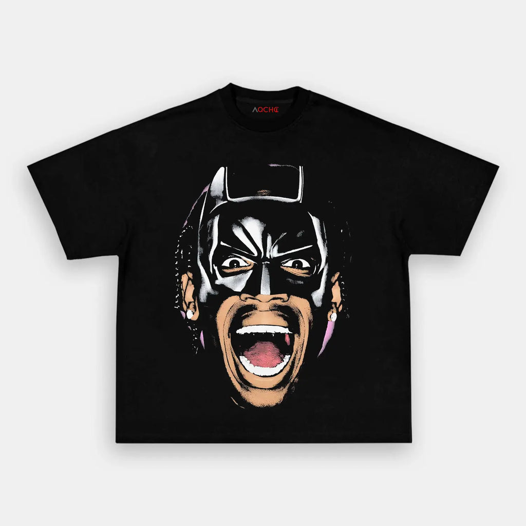 AQCHIC Travis Scott Big Faces Unisex Graphic Heavyweight Cotton Shirt