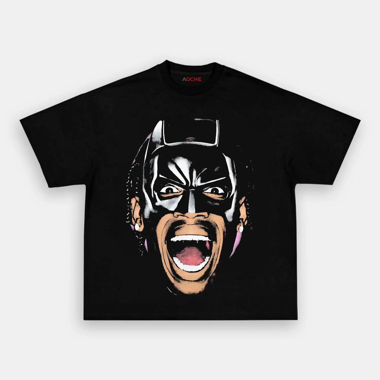 AQCHIC Travis Scott Big Faces Unisex Graphic Heavyweight Cotton Shirt