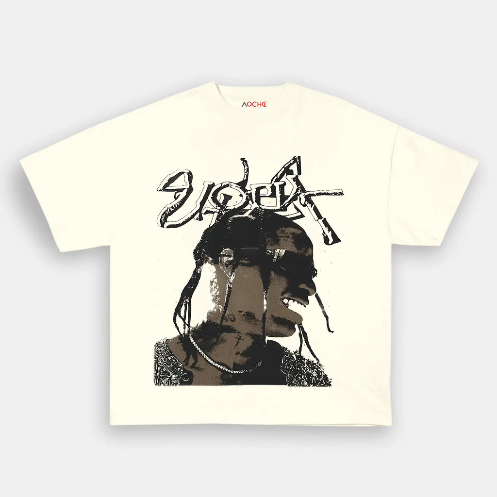 AQCHIC Travis Scott Utopia V2 Unisex Graphic Heavyweight Cotton Shirt
