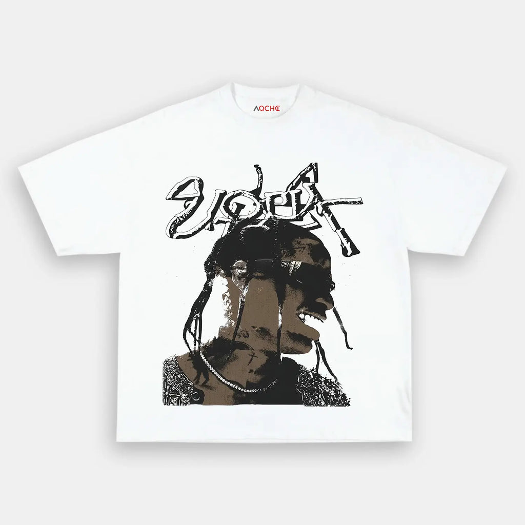 AQCHIC Travis Scott Utopia V2 Unisex Graphic Heavyweight Cotton Shirt