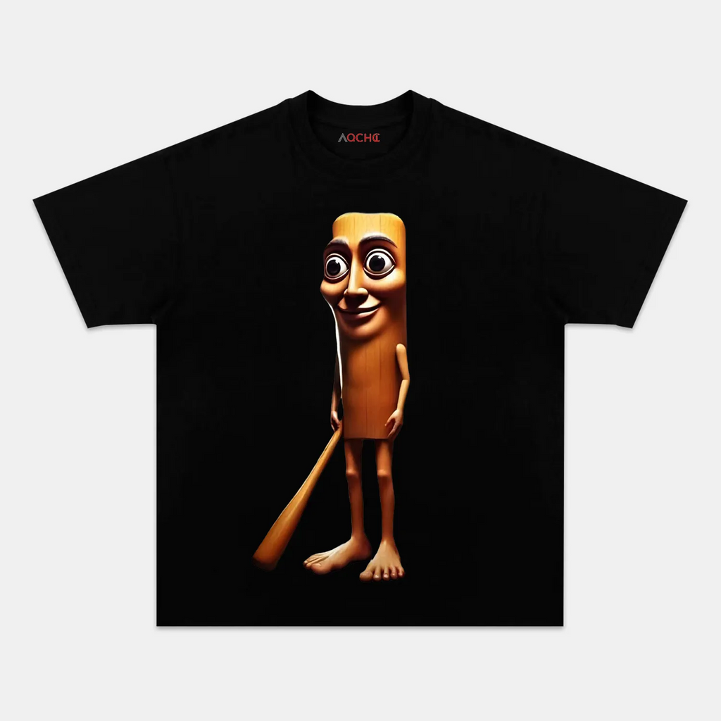 AQCHIC TUNG TUNG SAHUR V2 Unisex Graphic Heavyweight Cotton Shirt
