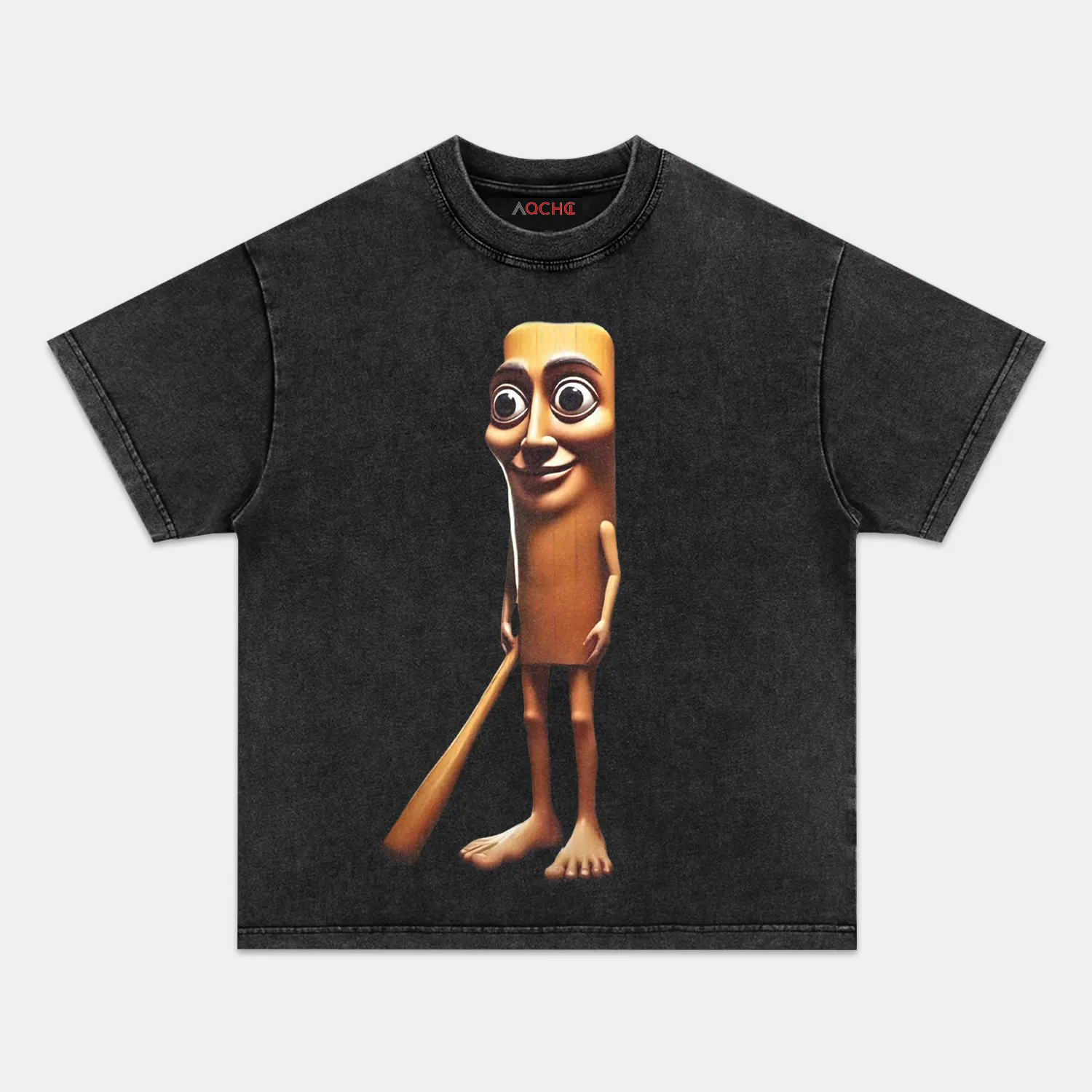 AQCHIC TUNG TUNG SAHUR V2 Unisex Graphic Heavyweight Cotton Shirt