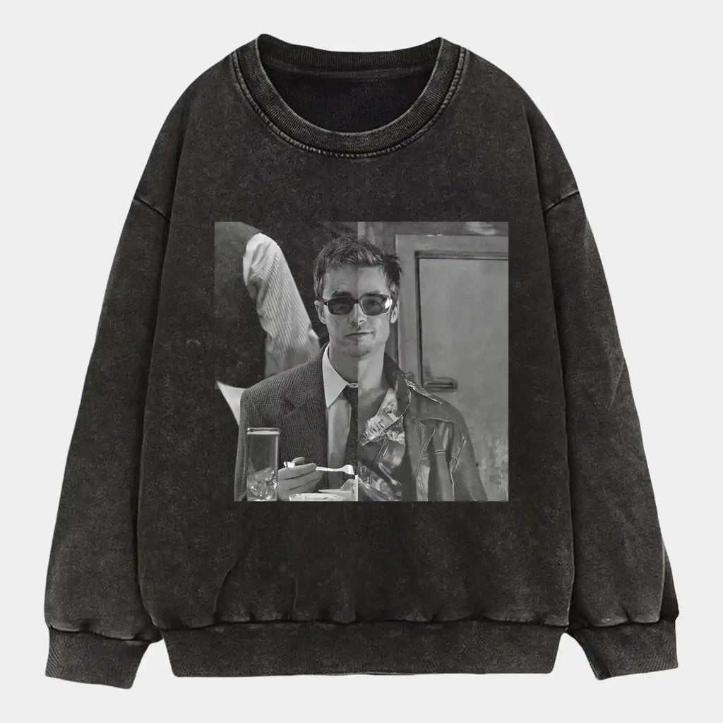 AQCHIC Two Sides Wear Unisex Graphic Heavyweight Cotton Shirt
