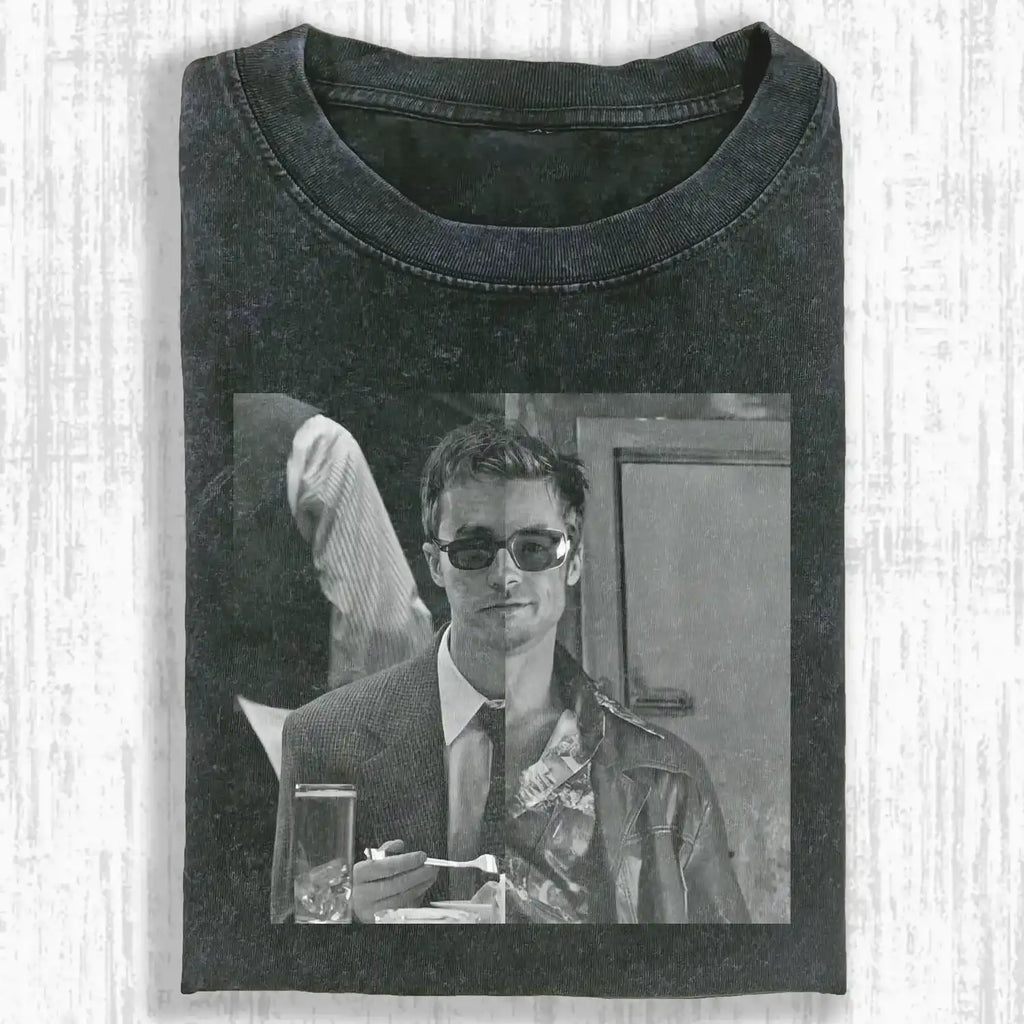 AQCHIC Two Sides Wear Unisex Graphic Heavyweight Cotton Shirt