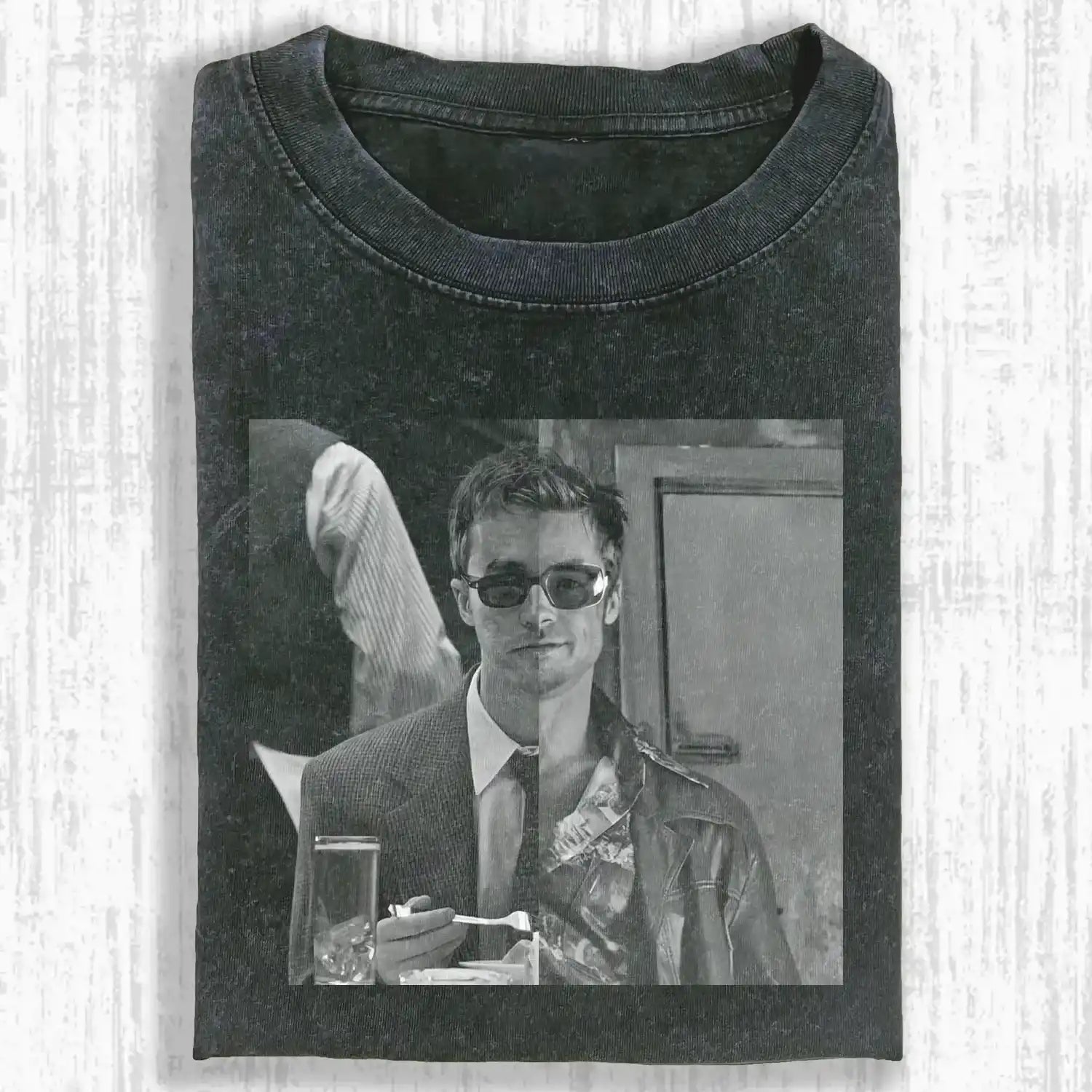 AQCHIC Two Sides Wear Unisex Graphic Heavyweight Cotton Shirt