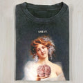 AQCHIC Use Your Brain Unisex Graphic Heavyweight Cotton Shirt