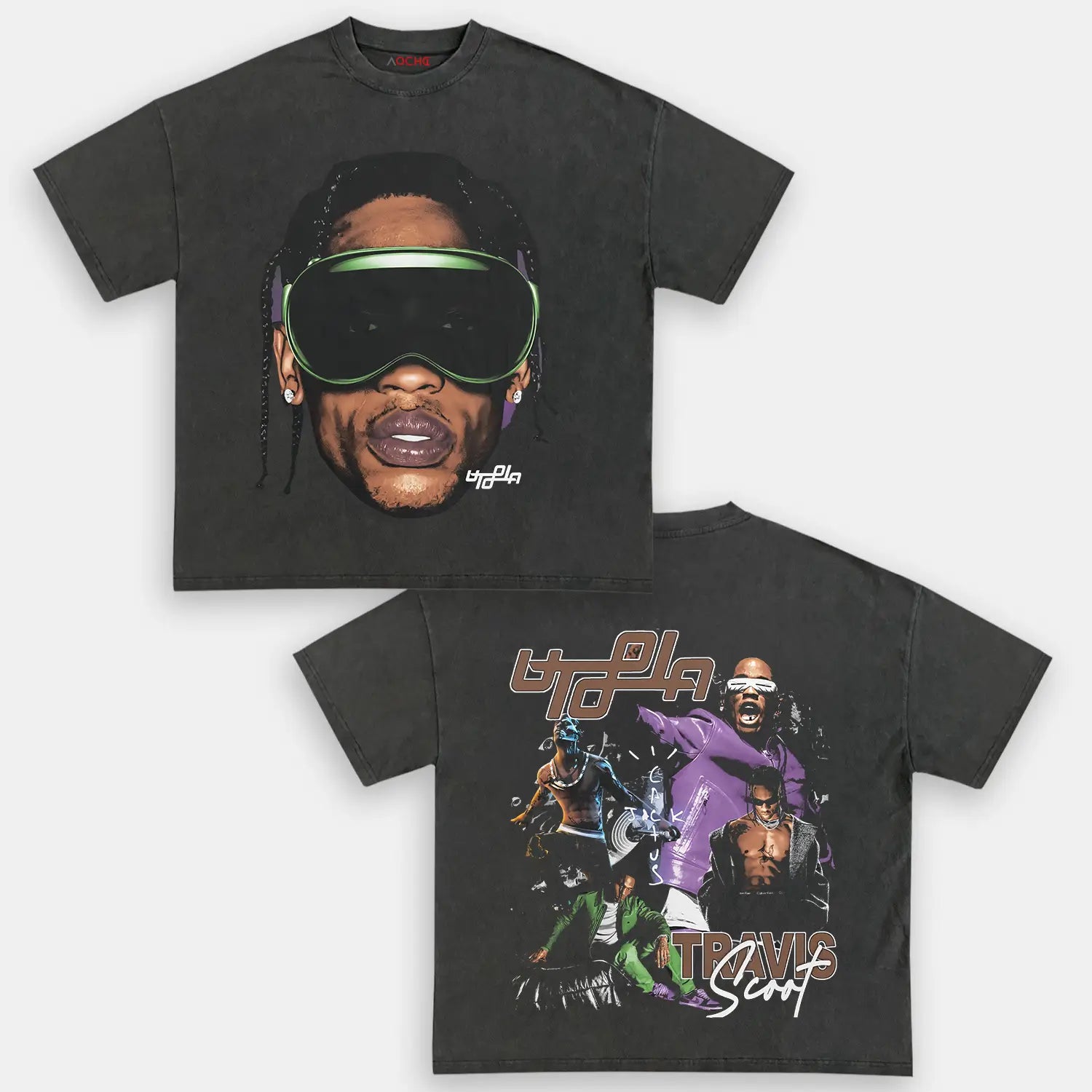 AQCHIC Utopia Travis Scott Unisex Graphic Heavyweight Cotton Shirt