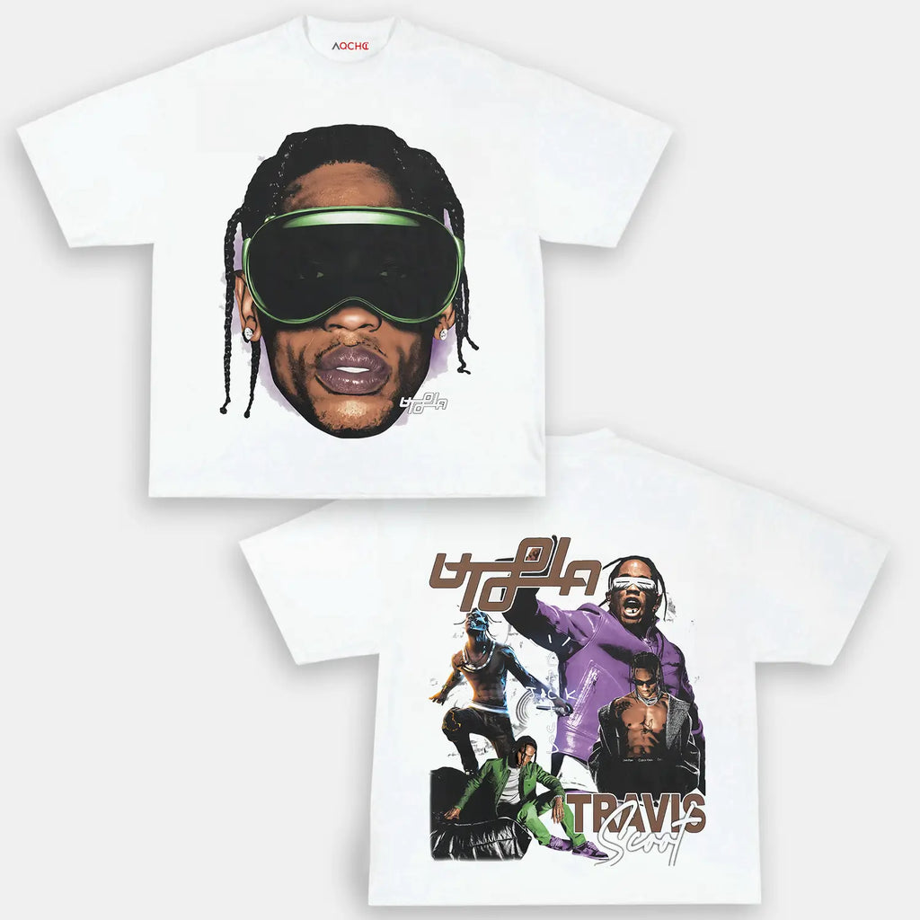 AQCHIC Utopia Travis Scott Unisex Graphic Heavyweight Cotton Shirt