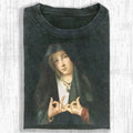 AQCHIC VIRGIN MARY Unisex Graphic Heavyweight Cotton Shirt