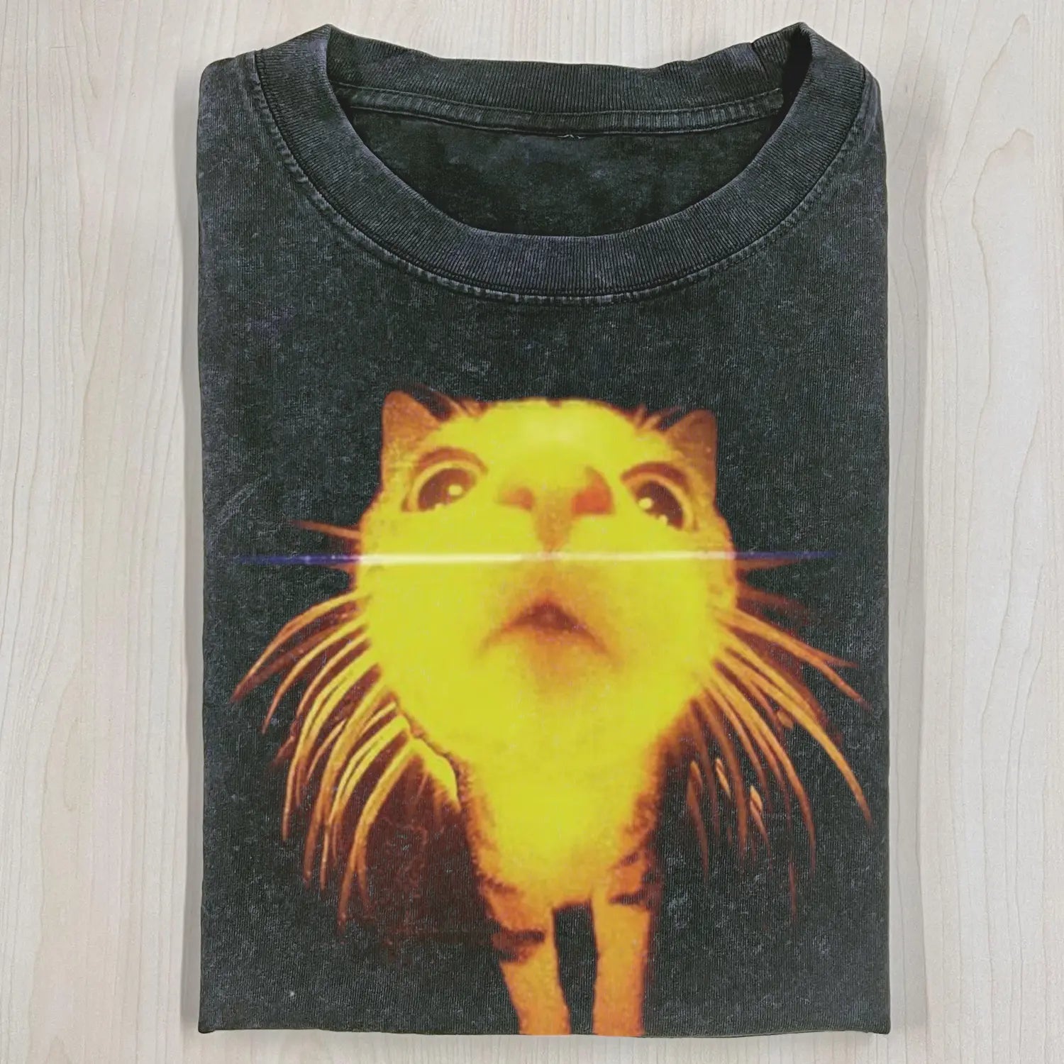 AQCHIC Wacky Cat 3.26 4.0 Unisex Graphic Heavyweight Cotton Shirt