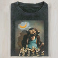 AQCHIC Wacky Monkey Unisex Graphic Heavyweight Cotton Shirt